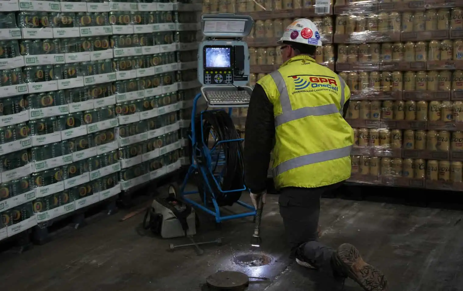Ground Penetrating Radar Inspection in Beverage Warehouse