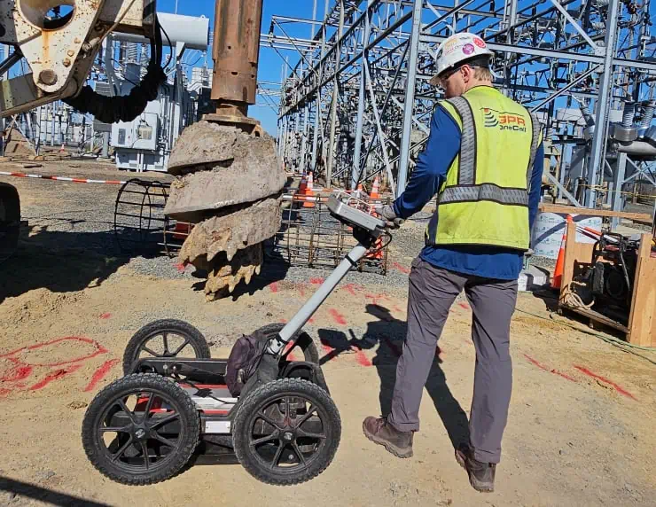 Ground Penetrating Radar Use in Commercial Construction Site