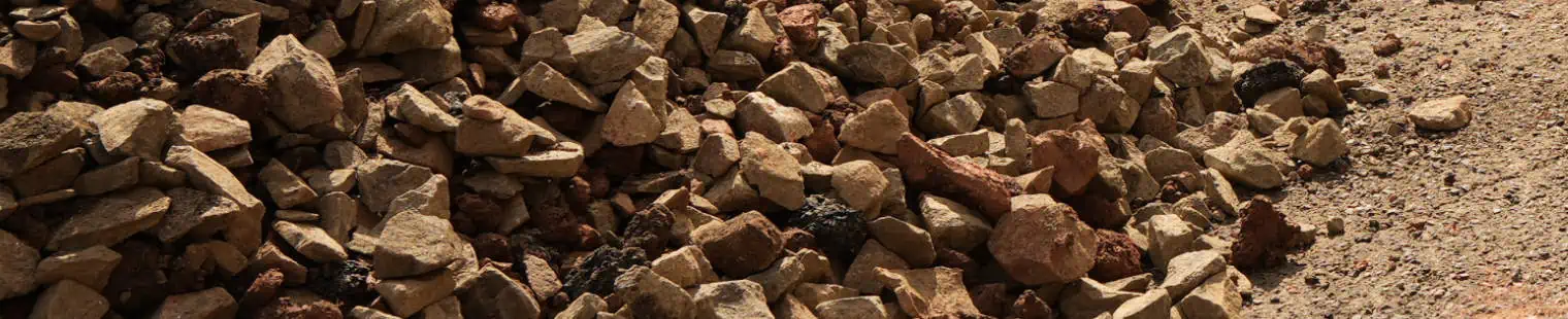 construction site soil stones